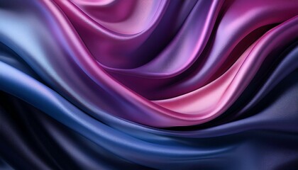 Obraz premium dark blue purple pink silk satin abstract elegant background for design color gradient silky smooth fabric