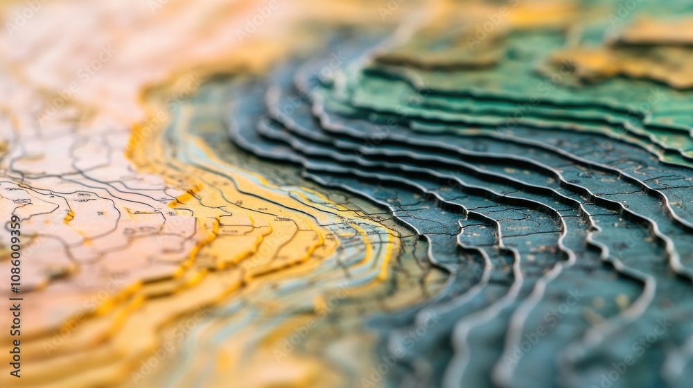 Aufkleber A detailed view of an artwork featuring a wave, suitable for use in editorial or commercial projects where a unique image is required
