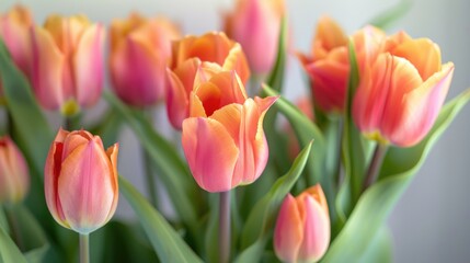 Fototapeta premium A bouquet of colorful flowers in a decorative vase, suitable for home decor or gift giving