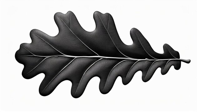 forme de feuille de chene noire