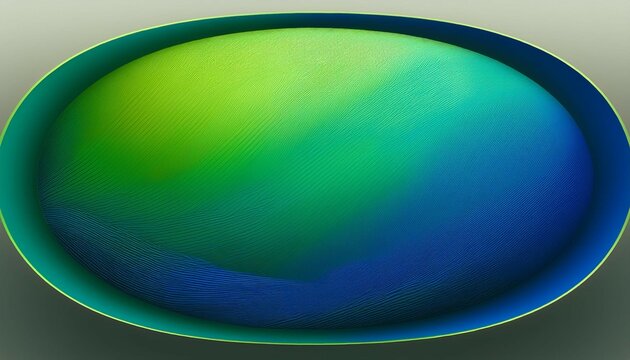 forme ovale verte et bleue degradee avec texture