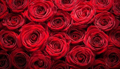 red roses background