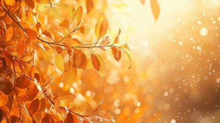 Art autumn sunny nature background, capturing the essence of fall