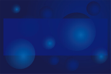 Abstract dark blue background with 3D spheres and empty space for text, perfect for web design, technology, and business, vector illustration.