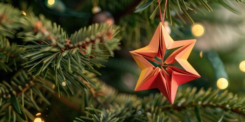 A festive Christmas tree ornament, perfect for holiday decorations