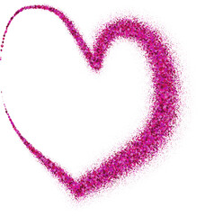 Pink Glitter Heart
