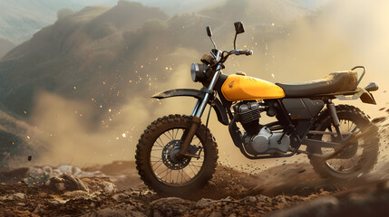 Pw80 Model Motorcycle showcasing its Debilitating Speed and Endurance on an Off-road Trail