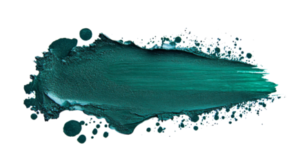 Green paint smear transparent background