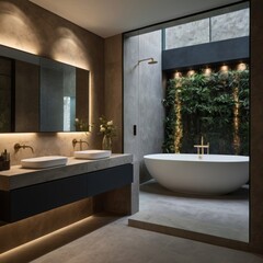 modern bathroom interior