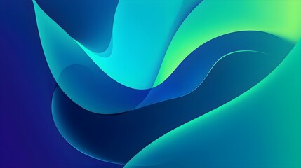 Fototapeta premium Vibrant Blue and Green Abstract Background