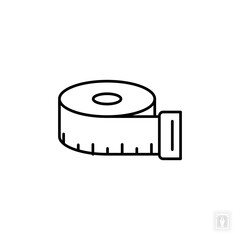 Tape Measure icon. Tape Measure Symbol sign for mobile concept and web design. Vector icon, Logo illustration, Vector graphics