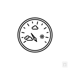 Barometer icon. Barometer Symbol sign for mobile concept and web design. Vector icon, Logo illustration, Vector graphics
