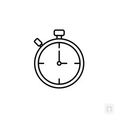 Stopwatch icon. Stopwatch Symbol sign for mobile concept and web design. Vector icon, Logo illustration, Vector graphics