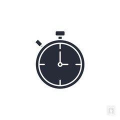 Stopwatch icon. Stopwatch Symbol sign for mobile concept and web design. Vector icon, Logo illustration, Vector graphics