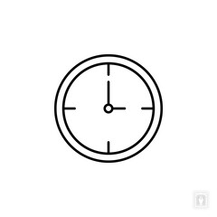 Clock icon. Clock Symbol sign for mobile concept and web design. Vector icon, Logo illustration, Vector graphics