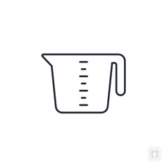 Measuring Cup icon. Measuring Cup Symbol sign for mobile concept and web design. Vector icon, Logo illustration, Vector graphics