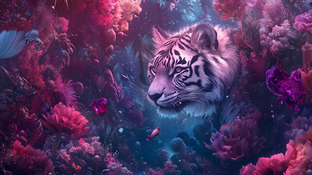 Nature's symphony: a majestic ode to the wild - ai generative. Reverie. Illustration