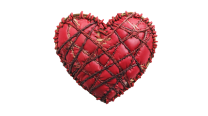 Patched heart transparent background