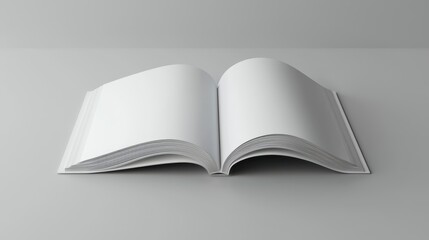 open book with blank pages
