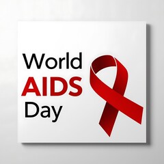 World AIDS Day awareness campaign red ribbon symbol