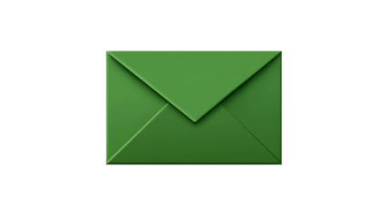 Green envelope transparent background