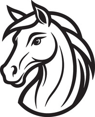 horse head silhouette