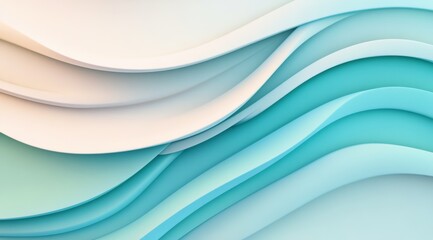 Abstract wave pattern in shades of blue and white representing soft movement and flow