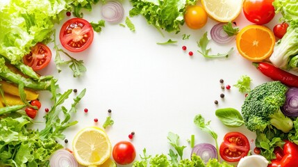 Healthy food background