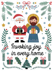 Fototapeta premium set of christmas and new year
