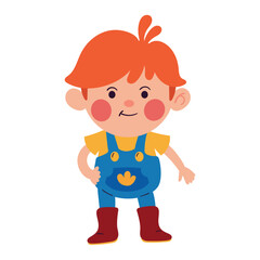 boy character wearing spring clothes