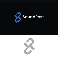 Letter sp logo design