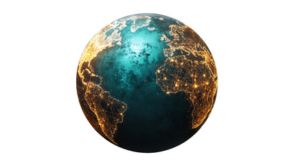 Digital globe transparent background