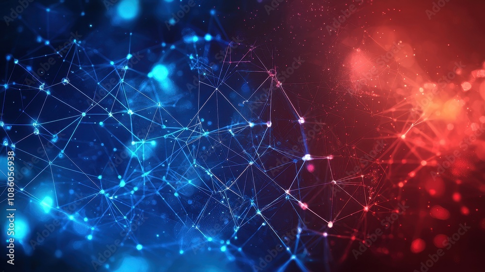 Poster abstract background science technology