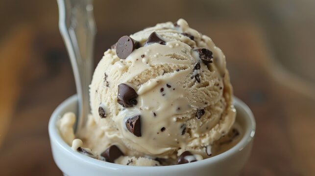 Caramel Java Chip Ice Cream Scoop