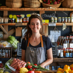 woman buying fruits at market