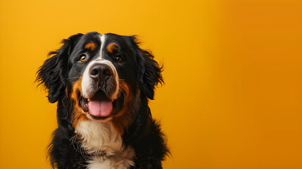 bernese mountain dog portrait 