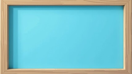 Blue layout for text with wooden frame