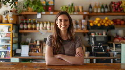 woman in cafe