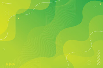 Abstract green background . modern wavy background style