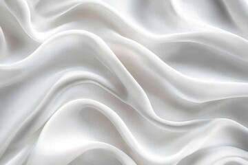 Fototapeta premium Soft Gray Waves on Minimalist White Background