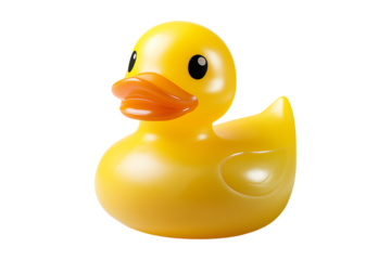 rubber duck isolated on white