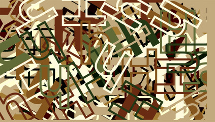 Fototapeta premium Abstract colorful alphabet letter H background