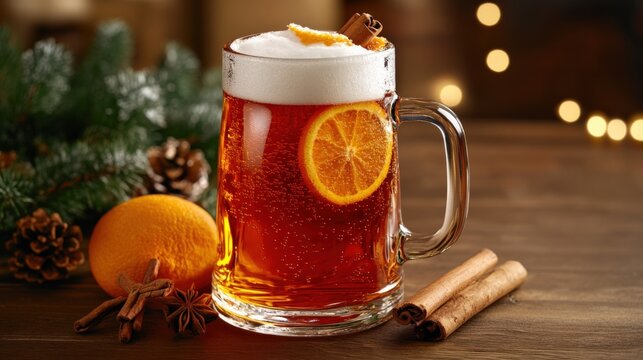 Festive Spice Beer: A Cozy Holiday Drink with Citrus and Cinnamon