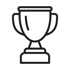 Trophy icon. Trophy cup, winner cup, victory cup icon. Reward symbol sign for web and mobile.