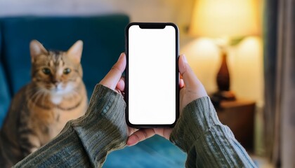 person holding a smartphone, hand of a man using a phone, black screen of a mobile phone