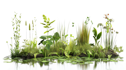 Green bar herbs transparent background