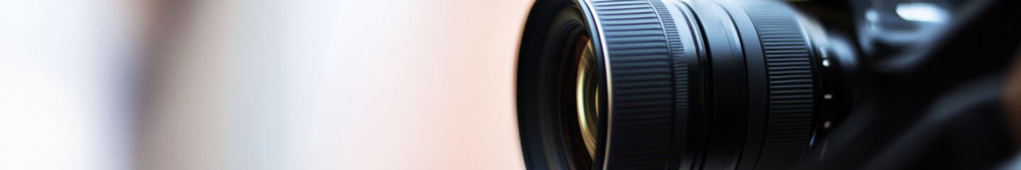 A banner for Photography and videography business. White background.