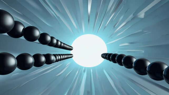 symbolizes collaboration magnetic stunning 4K sphere three-dimensional circle circular confluence convergence direction element expansion explosion widener force group inside inward irregular