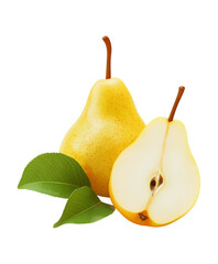 pear isolated on white, png