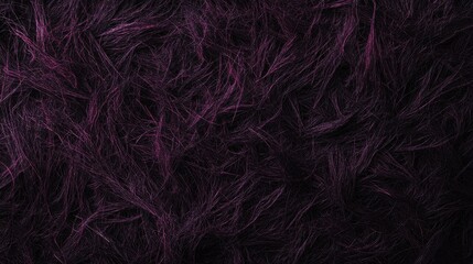 Obraz premium A close-up of textured purple fibers showcases vibrant hues in dark tones, creating a rich visual contrast.